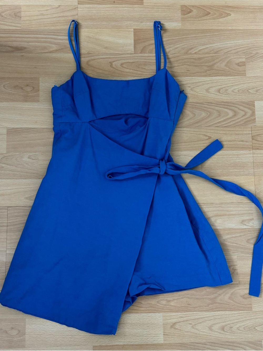 Zara Royal Blue Wrap Romper